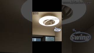 Ceiling Fan Doshisha Japan Circulight Swing DCEASW12CL Ceiling Fan 風扇燈吊扇燈燈堂入室 Indoor Lighting [upl. by Anahsak434]