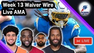 Week 13 Waiver Wire  Live AMA [upl. by Adnauqal260]