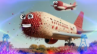 Doodles Airplanes Doodles are singing Plane Rambutan photoshop funniest [upl. by Janeen536]