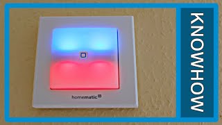 Homematic IP Schaltaktor mit Signalleuchte HmIPBSL  erste Schritte in der CCU [upl. by Dnomayd818]