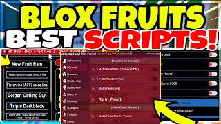 Top 3 Scripts Blox Fruit Mobile No Key Fruit Rain amp Auto Farm RAID Mastery  Mtriet Hub  Hoho Hub [upl. by Ardnued]