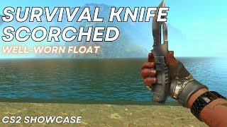 Survival Knife Scorched WellWorn  CS2 Skin Showcase 827 [upl. by Esineg293]