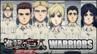 The Warriors  Attack on Titan Season 4 HD [upl. by Eenal635]