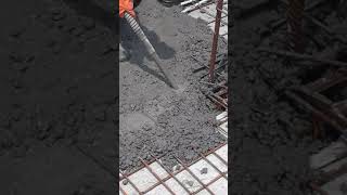 How to use a Vibrator While pouring Concrete in a Building [upl. by Kilroy]