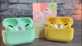 15 AirPod Pro Clones The Macaron AirPro 3 True Wireless EarBuds Pastel color fake AirPod Pros [upl. by Venterea]