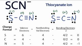 SCN Lewis Structure  How to Draw the Lewis Structure for SCN Thiocyanate Ion [upl. by Faythe]