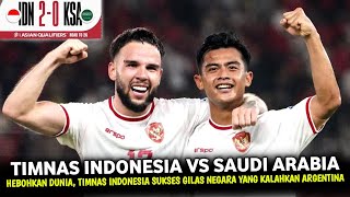 🔴 ALHAMDULILLAH MENANG 20  TIMNAS INDONESIA VS ARAB SAUDI • AFC ASIAN QUALIFIERS 2026 • Ilustrasi [upl. by Rtoip]