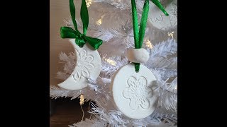 Baking Soda Ornaments  white ornaments SECRET [upl. by Rodie121]