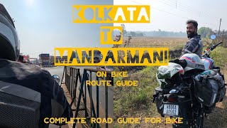 Kolkata to Mandarmani tour by bike 2024  Part 1 Detailed road guide  Best route On Honda CB350RS [upl. by Onailime]