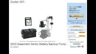 Zoeller 5070005 Basement Sentry Battery Backup Sump Pump Review [upl. by Guild950]