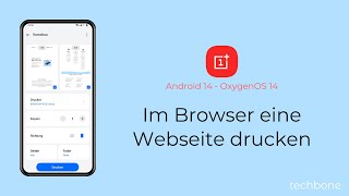 Im Browser eine Webseite drucken  OnePlus Android 14  OxygenOS 14 [upl. by Yelrahs556]