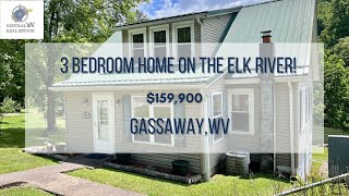 SOLD 3 Bedroom Home RIGHT ON the ELK RIVER Gassaway West Virginia [upl. by Nerrag]