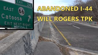 Abandoned Interstate Highway in Oklahoma USA I44 amp Route66 [upl. by Llecrad]