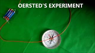 Oersteds experiment Explain HindiEng [upl. by Lambertson]