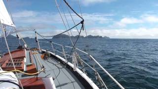 Sailing past the Chiswell Islands Bristol Channel Cutter [upl. by Baylor]