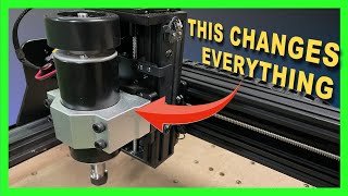 TwoTrees TTC450 500W Spindle Upgrade  A GameChanger for a Great EntryLevel CNC [upl. by Schenck]