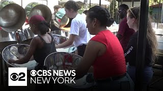 Preparations for NYC Panorama steelpan competition underway [upl. by Adnolrehs]