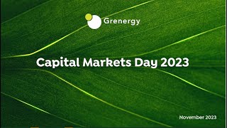 Grenergy Capital Markets Day 2023 [upl. by Alenairam]