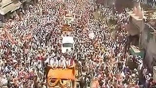 Modi in Varanasi biggest roadshow in worlds largest election [upl. by Sherborne]