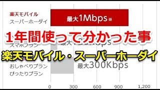 1年間利用したから分かる‼楽天モバイル・スーパーホーダイってどんなサービス⁉格安SIM [upl. by Atsira]