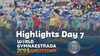 World Gymnaestrada Amsterdam 2023 – Highlights Day 7 [upl. by Nylle786]