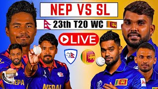 🔴Live NEP vs SL Live Match  Nepal VS Sri Lanka  T20 WC 2024 LIVE  Nepal live [upl. by Athiste]