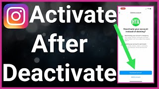 How To Reactivate Instagram Account After Temporarily Deactivated [upl. by Bennink606]