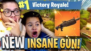 NEW HEAVY SHOTGUN COMING TO FORTNITE BATTLE ROYALE 9 YEAR OLD BROTHER IS TRASH TALKING MUST SEE [upl. by Marcile]