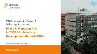 Session11 Phase F Migration Plan in TOGAF Architecture Development Method ADM [upl. by Troc]