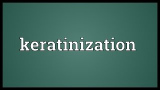 Keratinization Meaning [upl. by Ecinom]