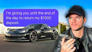 Marketplace Corvette Scammer Steals 1000 from Me [upl. by Nipsirc476]