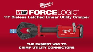 M18™ FORCE LOGIC™ 11T Dieless Latched Linear Utility Crimper [upl. by Nylatsyrk]