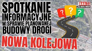 Spotkanie Informacyjne w Sprawie Planowanej Budowy Drogi quotNowa Kolejowaquot ZGIERZ  KURAK [upl. by Agnola]