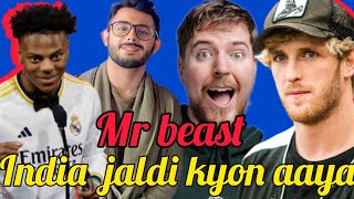 mrbeast India jaldi kyon aaya😱  by chandan sah tutorials mrbeast MrBeast CarryMinati [upl. by Gehman]