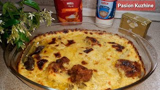 Tave me kos e hudhra  mish qengji me shume shije  casserole tasty recipe [upl. by Attekahs]