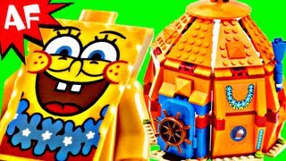 Lego Spongebob UNDERSEA PARTY Set 3818 Animated Building Review [upl. by Narod]