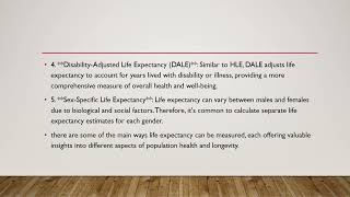 Life expectancy in IndiaWays to measure life expectancyEffect of population growth52 [upl. by Refotsirc855]