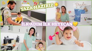 MİRA LİNDA İÇİN DEV YAZLIK ALIŞVERİŞİMDE NELER VAR😍İLK ADIM İLK HEYECAN❤️TUĞBA CANER VLOG [upl. by Ailecnarf239]