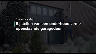 Het bijstellen van een onderhoudsarme openslaande garagedeur  Different Doors [upl. by Ereveniug]