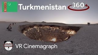 📽360° Cinemagraphs Gates Of Hell  Darvaza Turkmenistan 🇹🇲 [upl. by Cappello]