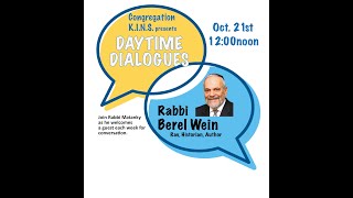 KINS presents Daytime Dialogues with Rabbi Berel Wein S1E25 [upl. by Liebman]