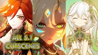 All Version 51 Cutscenes Genshin Impact [upl. by Hayyikaz]