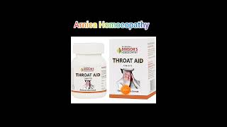 BAKSONS THROAT AID TABLETS HOMEOPATHIC MEDICINE FOR THROAT AND FEVER [upl. by Blinni147]