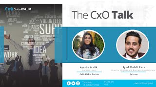 The CxO Talk with Mr Syed Mahdi Raza Director Projects and Business Development Sofcom by Ayesha [upl. by Eitak]