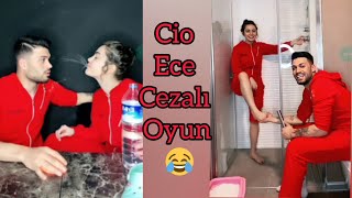 Cio Ecenin ayağını yıkıyor Cezalı oyunCio Ece canlı yayın [upl. by Ahsenal]