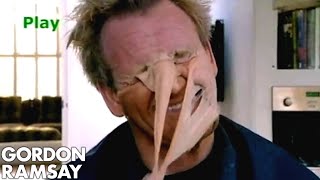 Gordon Ramsay reveals his disguise to Delia Smith  Gordon Ramsay [upl. by Korie]