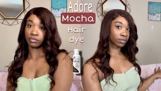 Adore Mocha Hair Dye w Water Color Method [upl. by Urbas48]