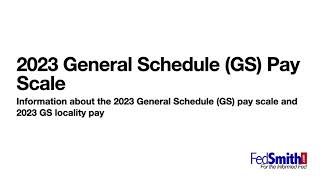 2023 GS Pay Scale [upl. by Tillinger141]