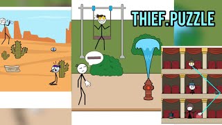 FUNNY GAMEPLY THIEF PUZZLE LEVEL 130 [upl. by Nuhsed]