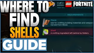 Where To Find Shells Rollers In LEGO Fortnite [upl. by Chitkara89]